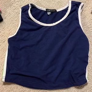 Blue and green SMCCO tank top